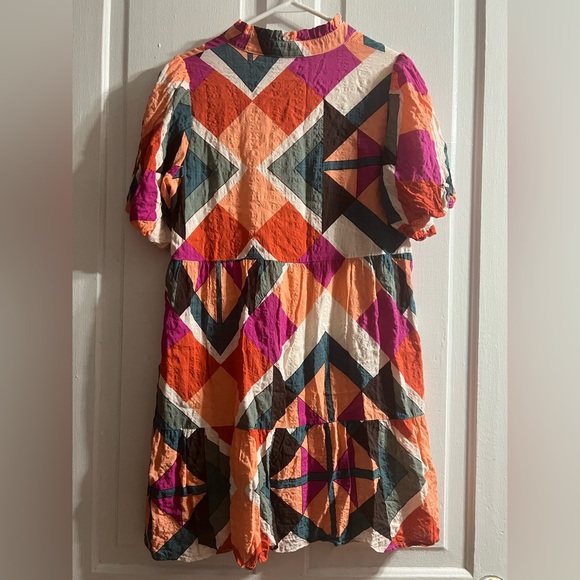 THML Colorful Geometric Pattern Dress - Picture 4 of 5